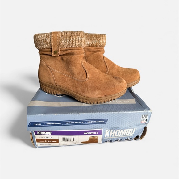 Khombu Laura Boots Women’s Size 8 Chestnut Color - Picture 3 of 8